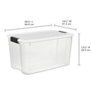 Sterilite Ultra Latch Box with Lids for Home and Office 70 Qt 4-Pack - Brand New