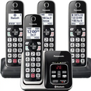 PANASONIC KX-TGD864S LINK2CELL DECT 6.0 EXPANDABLE CORDLESS - BLACK SILVER RIM - Like New