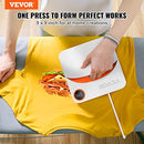 VEVOR 2 IN 1 PORTABLE HEAT PRESS AND IRON F0909 - WHITE/ORANGE - Like New