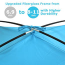 COMMOUDS Beach Tent Sun Shade 3/4-5/6-7/8-10 Person, UPF 50+ Sandbox Blue - Like New