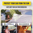 BELLHOWELL WEATHERFORCE 360 REVERSIBLE WINDSHIELD PROTECTOR, 6FT X 10FT - BLACK - Like New