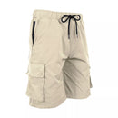 JUMP START MEN'S MOISTURE WICKING QUICK DRY CARGO SHORTS - SIZE: S - KHAKI - Brand New