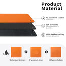 HOTLIVE Dish Drying Mat for Kitchen Counter Heat Resistant Drainer Mats Orange - Brand New