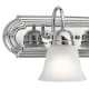 PATRIOT LIGHTING 3 LIGHT 24" WIDE BATHROOM VANITY LIGHT - BRUSHED NICKEL - Like New
