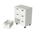 JELA-USA JELA SOLID WOOD ROLL CART CUBBY - WHITE - Like New
