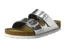 BIRKENSTOCK ARIZONA NL SFB - SIZE: MEN 10 (AU/UK M9) (EU M43) - METALLIC SILVER - Brand New