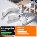 DOUBLEPOW 10000MAH RECHARGEABLE NECK WARMER FOR NECKS UP TO 8 INCHES - WHITE - Like New