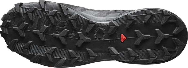 SALOMON MEN'S SPEEDCROSS 6 SNEAKER - SIZE: MEN 11.5 - BLACK/BLACK/PHANTOM - Like New