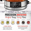 GOURMIA ELECTRIC GLASS KETTLE 1.7L CAPACITY DIGITAL DISPLAY GDK-2375 - BLACK - Like New