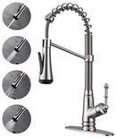 ELLO&ALLO KITCHEN FAUCET PULL DOWN SPRAYER - SLIVER - Like New