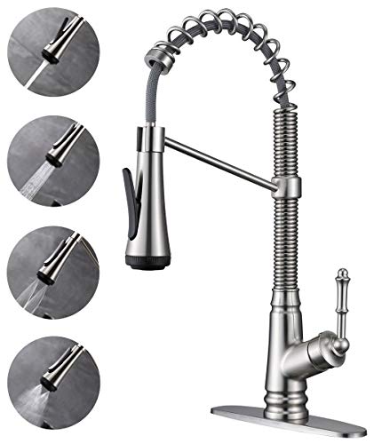ELLO&ALLO KITCHEN FAUCET PULL DOWN SPRAYER - SLIVER - Like New