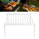 AQXREIGHT PORTABLE STAINLESS STEEL CHARCOAL BARBEQUE GRILL FOR COOKING - SILVER - Like New