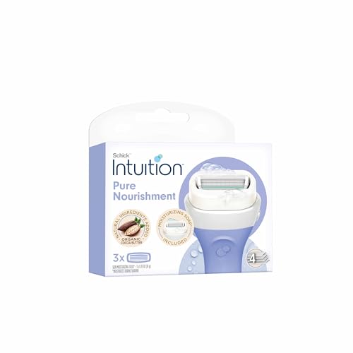 Schick Intuition Pure Nourishment Women's Razor Refills, Pack of 3 Like New