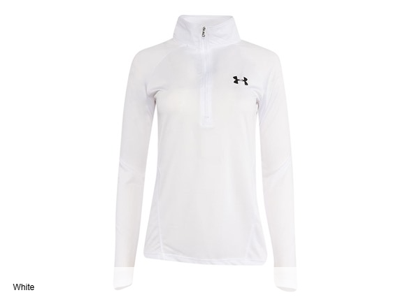 UNDER ARMOUR WOMEN'S 1/2 ZIP PULLOVER - SIZE: WOMEN S - WHITE - Brand New