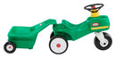 LITTLE TIKES TRACTOR & CART, FOOT-TO-FLOOR RIDE-ON, 1-5 YEARS - GREEN - Like New