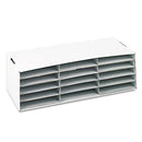 PACON 001310 CORRUGATED PAPER SORTER/STORAGE BOX 15 SECTIONS 13 1/2 X 28 3/4 X 8 - Like New