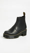 Dr. Martens Women's Rometty Leather Chelsea Boots Burnished Wyoming Black 8 Like New