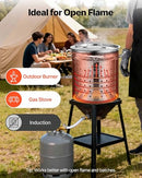 VEVOR Stainless Steel Stockpot, 42 Quart Large Cooking Pots, Cookware; Silver - Like New