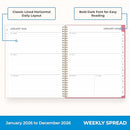 Blue Sky 2026 Weekly and Monthly Planner Calendar, Flexible Cover, 140195-26 - Like New