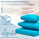 HOMREST OUTDOOR REPLACEMENT CUSHIONS FOR PATIO GGOT4001SKB - SKY BLUE - Like New