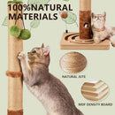 MECOOL 35" TALL CAT SCRATCHING POST STURDY PREMIUM HANGING BALL MC25SP30 - GREY - Like New