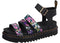 31048038 DR. MARTENS WOMEN'S BLAIRE HYDRO SANDAL SIZE 7 BLACK VINTAGE FLORAL - Brand New