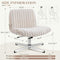 BRICK ATTIC CRISS CROSS CHAIR ARMLESS OFFICE CHAIR FOR HOME & BEDROOM - BEIGE - Like New