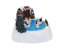 TOP TREASURES CHRISTMAS SHOP WITH MOVING SWANS - ANIMATED LIGHTED, MULTICOLOR - Like New