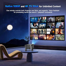 MAGCUBIC SMART PROJECTOR BUILT-IN TV STICK 4K PROJECTOR 650 ANSI - GRAY - Like New