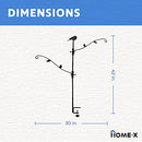 Home-X Multihook Bird Feeder Stand with Adjustable Branches and Deck-Mounting - Brand New