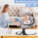 LAREX Baby Baby Swing 5 Sway Speed Remote Control Melodies Bluetooth BB006K - Like New