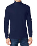 GALAXY BY HARVIC MEN'S LONG SLEEVE TURTLE NECK TEE - SIZE: MEN L - NAVY - Brand New