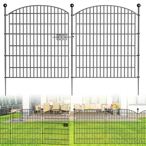 BILIBOMPA 10 PANEL DECORATIVE GARDEN FENCE WITH GATE SGDWWL-H5-03 - Like New