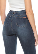 WADOS High Rise Straight Leg Jeans Comfy Tummy Control SIZE 38/5 - Indigo - Brand New