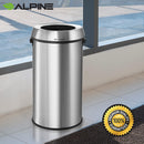 Alpine Industries17 gal. Stainless Steel Round Trash Can with Open Top Lid - Like New
