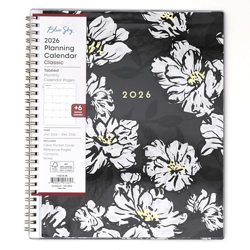 Blue Sky 2026 Monthly Planner Calendar January 2026 - December 2026 8" x 10" - Brand New
