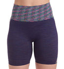 MAXXIM WOMENS WORKOUT BIKER SHORT SEAMLESS TUMMY CONTROL FOR YOGA - M -NAVY - Brand New