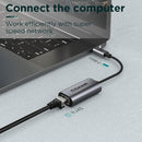 QGEEM USB C TO ETHERNET ADAPTER UCR01 - GRAY - Like New