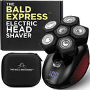 THE BALD EXPRESS ELECTRIC HEAD SHAVERS FOR BALD MEN - BALD BROTHERS - BLACK - Like New