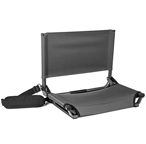 CASCADE LIGHTWEIGHT EXTRA-WIDE STADIUM SEAT FOR BLEACHERS - GRAY - Like New