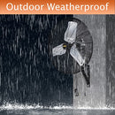 HiCFM 24" Outdoor Oscillating Weatherproof High Velocity Fan B09VDH5527 - Black - Brand New