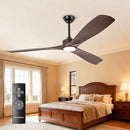 PARROT UNCLE CEILING FANS LIGHTS REMOTE 60 F6004BR - WALNUT - Like New