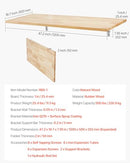VEVOR WALL MOUNTED FOLDING TABLE 47.2" X 19.7" - WOOD - Like New