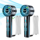 2PCS PORTABLE HANDHELD TURBO FAN 7000RPM HIGH-SPEED MOTOR RECHARGEABLE AAOLIN G2 - Like New