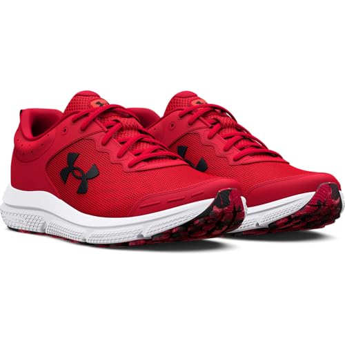 UNDER ARMOUR MEN'S CHARGED ASSERT 10 RUNNING SHOE SIZE MENS RED/BLACK SIZE 8.5 - Like New