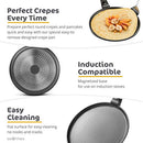 GOURMEX Black Induction Crepe Pan PFOA Free Nonstick Coating 10" - New - Brand New