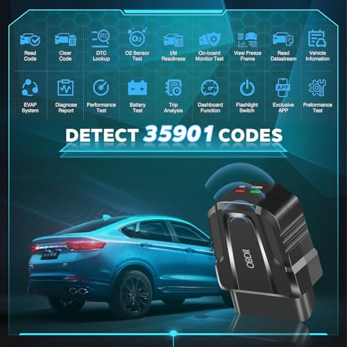 APRIOR OBD2 SCANNER BLUETOOTH WIRELESS CAR CODE READERS V011 - BLACK - Like New