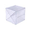 Deflecto Stackable Clear Cube Organizer Removable Cross Style 6 x 6 inches - Like New