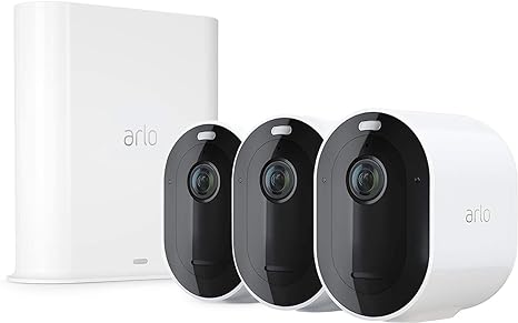 Arlo Pro 3 Security System 3 Camera Kit VMS4340P-100NAR - WHITE - Scratch & Dent