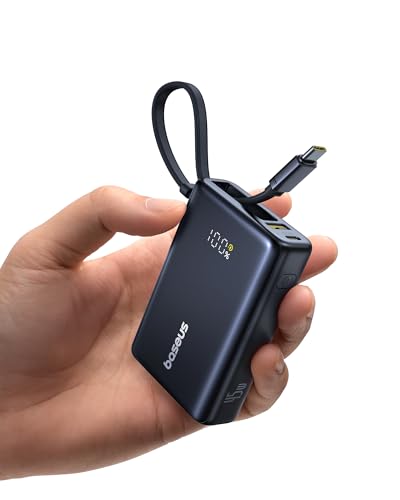BASEUS POWER BANK PICOGO 10000MAH 45W 3-OUTPUT PORTABLE POWER BANK - BLACK - Brand New